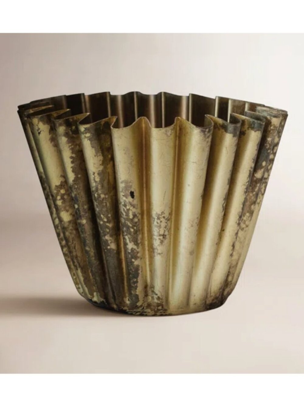 Fluted Brass Dish